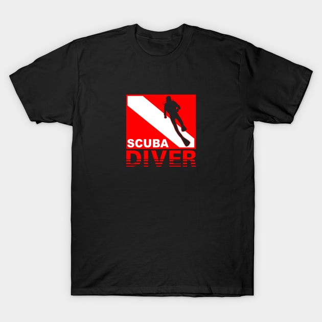 Scuba Diver ~ T-Shirt by TaterSkinz